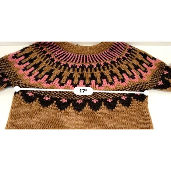 NWT Knox Rose fair Isle crewneck sweater. Size XS. - Picture 5 of 7